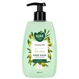mydlo-w-plynie-bispol-aura-care-oliwka-i-mleko-nawilzajace-500ml