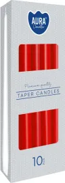 swieca-tradycyjna-parafinowa-bezzapachowa-czerwona-aura-10-szt