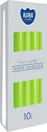 swieca-stozkowa-tradycyjna-parafinowa-wiosenny-seledyn-aura-10-szt