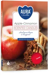 swieca-zapachowa-parafinowa-jablko-cynamon-aura-6-szt