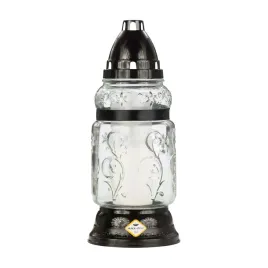 znicz-szklany-dekor-elegancki-czarny-bezbarwn-26cm-dla-dzieci-z-wkladem