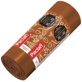worki-na-smieci-do-segregacji-paclan-35l-20-szt-brazowy-organiczne