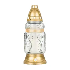 znicz-dla-dzieci-26cm-stonowany-elegancki-zloty-bezbarwny-z-wkladem