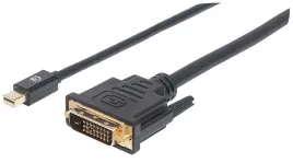 manhattan-152150-adapter-kablowy-18-m-mini-displayport-dvi-d-czarny