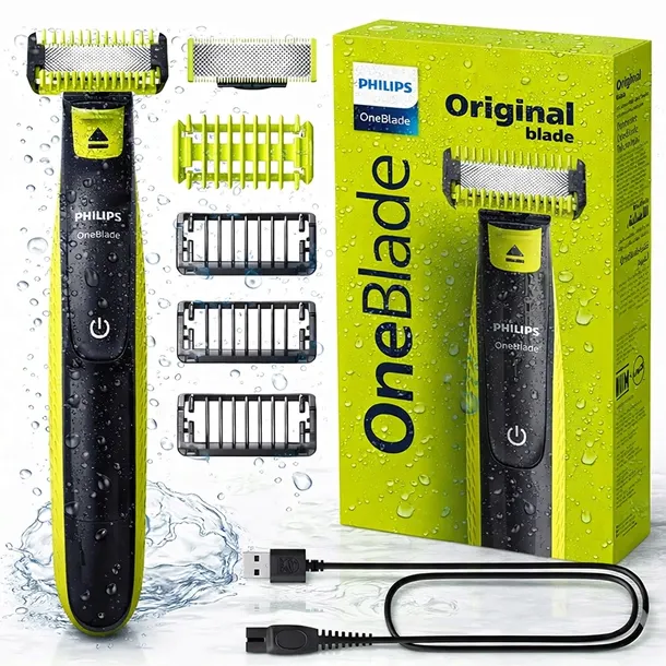 GOLARKA MĘSKA PHILIPS ONEBLADE QP2824/10 2 OSTRZA TWARZ I CIAŁO WODOODPORNA