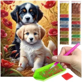 haft-diamentowy-diamond-painting-mozaika-dla-dzieci-5d-pies-szczeniaki-psy