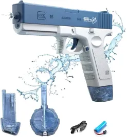 elektryczny-automatyczny-pistolet-na-wode-dwa-magazynki-glock-niebieski