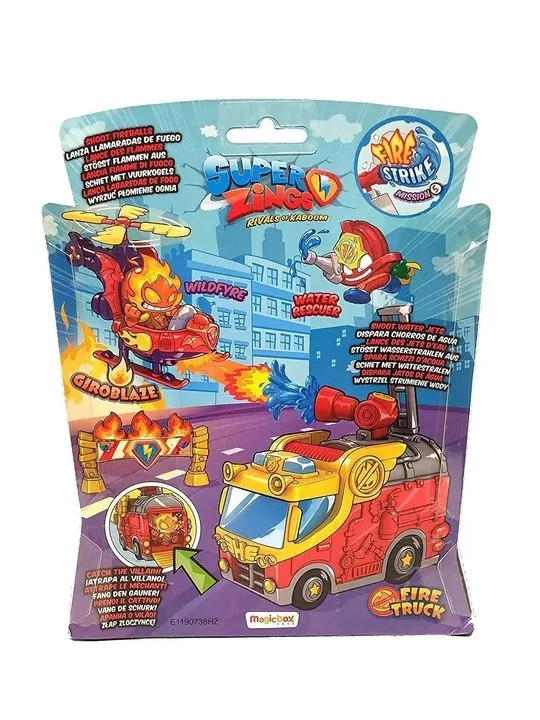 super-zings-fire-strike-misja-pozar-figurki-stan-nowy