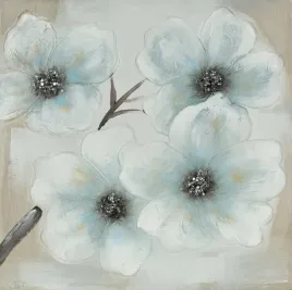obraz-z-cekinami-recznie-malowany-kwiaty-60x60-bezowy-niebieski
