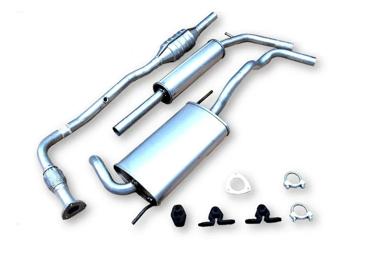 VW POLO 1.0 1.3 1.4 CAŁY UKŁAD WYDECHOWY TŁUMIKI TŁUMIK ŚRODKOWY KOŃCOWY RU
