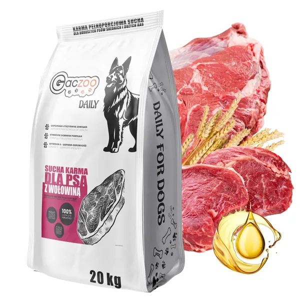 Gaczoo karma sucha wołowina 20 kg