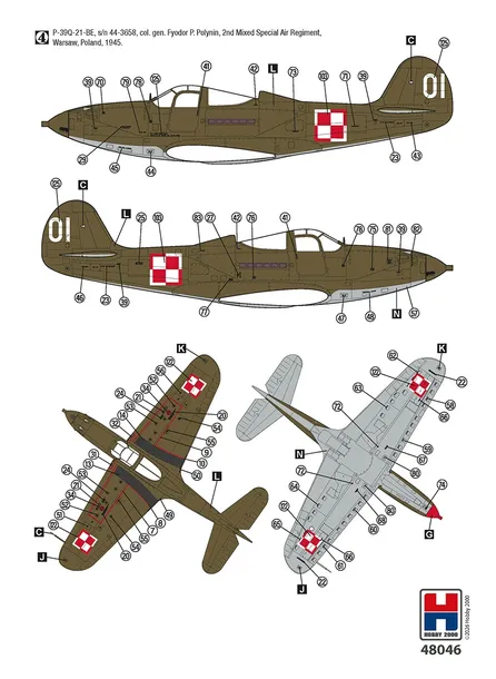 samolot-p-39q-n-airacobra-eastern-front-model-48046-hobby-2000-okres-ii-wojna-swiatowa