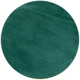 dywan-okragly-strado-rabbit-3d-140-bottlegreen