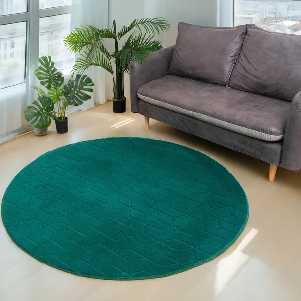 dywan-okragly-strado-rabbit-3d-140-bottlegreen-kolor-zielony