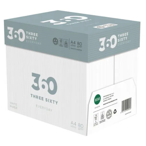 Papier ksero do drukarki A4 80g 500 arkuszy biały x 5 ryz