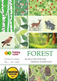blok-dekoracyjny-z-motywami-a4-happy-color-forest-jesienny-las-zwierzeta