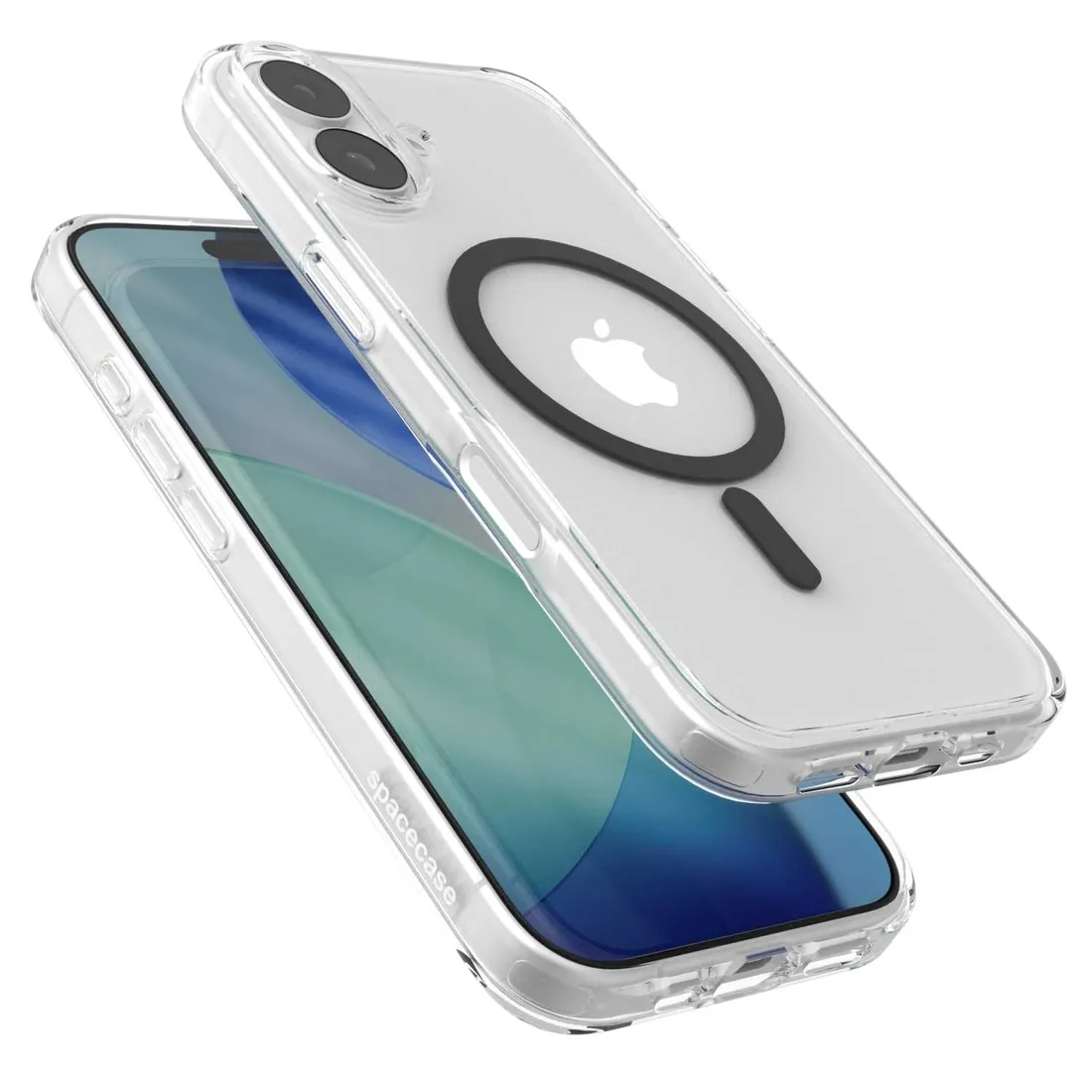 spacecase-clear-mag-iphone-17-black