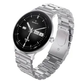 smartwatch-garett-quantum-srebrny-zegarek-z-bransoleta-skorzany-pasek