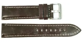 pasek-chermond-22-mm-a153-gruby-ciemnobrazowy-pasek-biale-przeszycie