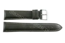 pasek-chermond-22-mm-a216-gladki-ciemnoszary-pasek-biale-przeszycie