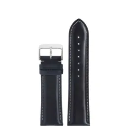 pasek-chermond-22-mm-a216-gladki-granatowy-pasek-biale-przeszycie