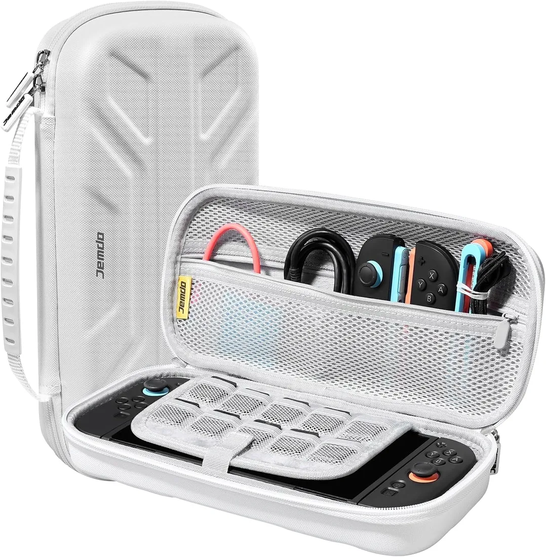 jemdo-etui-do-nintendo-switch-2-2025-sztywne-mecha-case-biale-stan-nowy