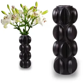 wysoki-wazon-dekoracyjny-ozdobny-czarny-matowy-37cm-designerski-nowoczesny