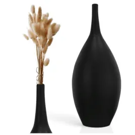 wazon-dekoracyjny-czarny-wysoki-ceramiczny-matowy-flakon-nowoczesny-47cm