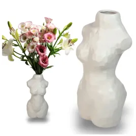 bialy-wazon-dekoracyjny-w-ksztalcie-kobiecego-ciala-nowoczesny-flakon-30cm