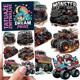 tatuaze-zmywalne-dla-dzieci-dzieciece-monster-truk-autka-terenowe-wzory