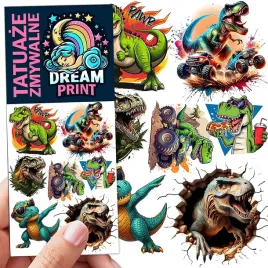 tatuaze-zmywalne-dla-dzieci-dzieciece-dinozaury-t-rex-wzory-jakosc