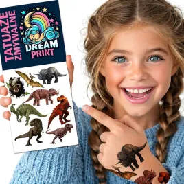 tatuaze-zmywalne-dla-dzieci-dzieciece-dinozaury-jakosc-wzory