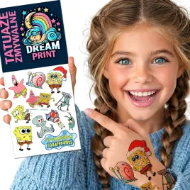 tatuaze-zmywalne-dla-dzieci-dzieciece-spongebob-jakosc-wodne