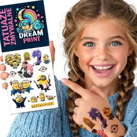 tatuaze-zmywalne-dla-dzieci-dzieciece-minionki-jakosc-wodne