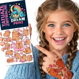 tatuaze-zmywalne-dla-dzieci-dzieciece-kapibara-capybara-wodne-jakosc