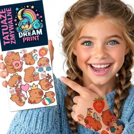 tatuaze-zmywalne-dla-dzieci-dzieciece-kapibara-capybara-super-jakosc