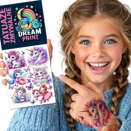 tatuaze-zmywalne-dla-dzieci-dzieciece-jednorozce-unicorn-kon-super-jakosc