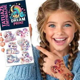 tatuaze-zmywalne-dla-dzieci-dzieciece-jednorozce-unicorn-kon-wodne-wzory