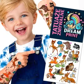 tatuaze-zmywalne-dla-dzieci-dzieciece-bambi-wzory-jakosc
