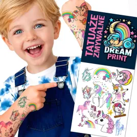 tatuaze-zmywalne-dla-dzieci-dzieciece-jednorozce-unicorn-super-jakosc
