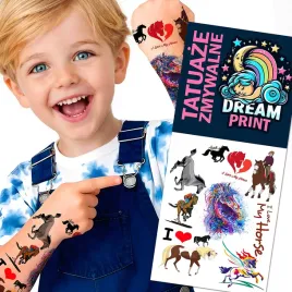 tatuaze-zmywalne-dla-dzieci-dzieciece-konie-jakosc-wodne