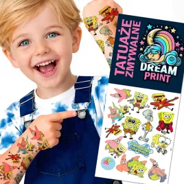 tatuaze-zmywalne-dla-dzieci-dzieciece-spongebob-wzory-jakosc
