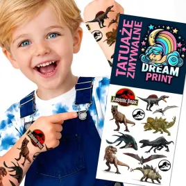 tatuaze-zmywalne-dla-dzieci-dzieciece-jurassic-wodne-wzory