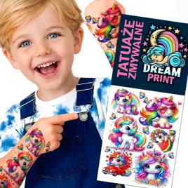 tatuaze-zmywalne-dla-dzieci-dzieciece-jednorozce-unicorn-kon-jakosc-wzory