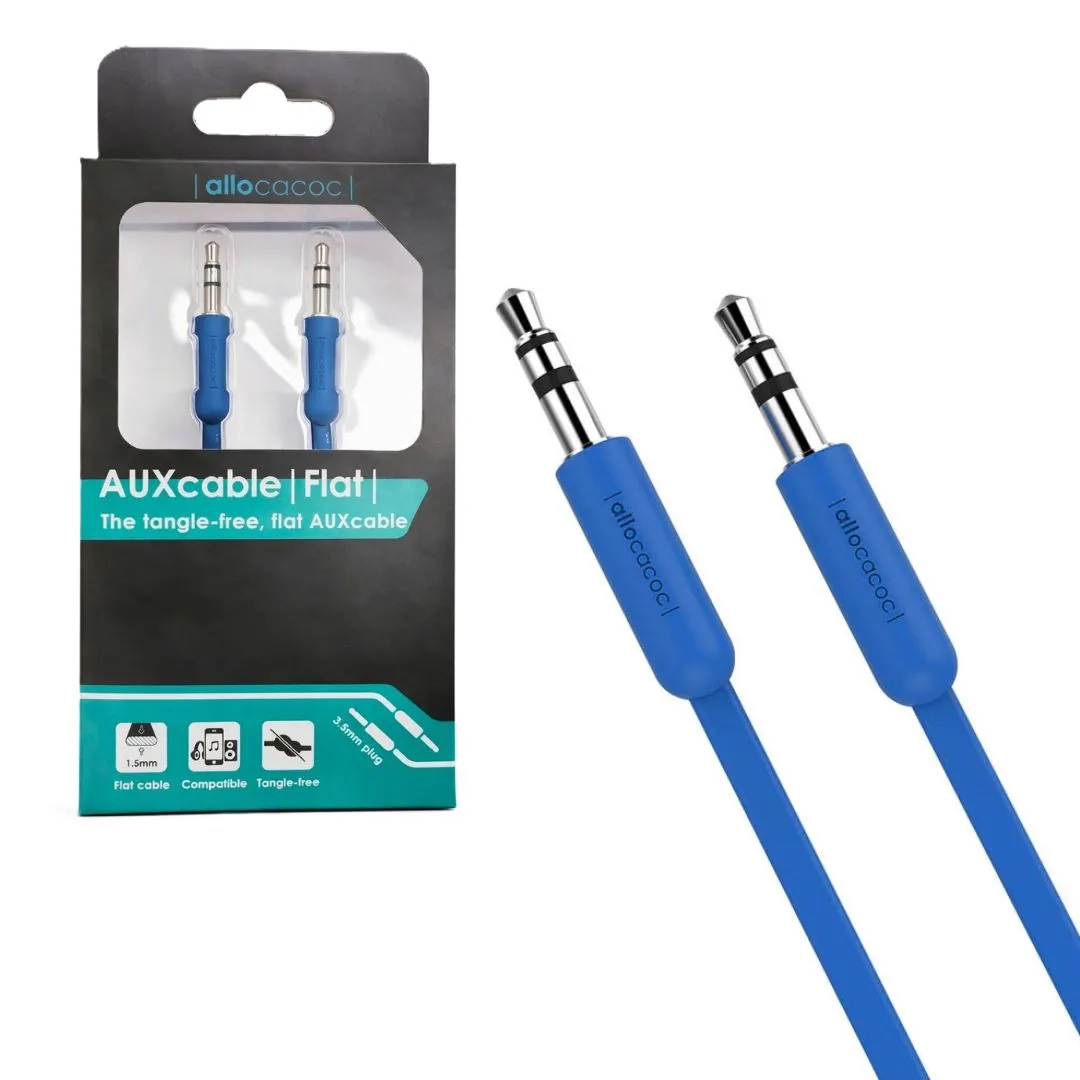 kabel-3m-plaski-mini-jack-35mm-allocacoc-niebieski-stan-nowy