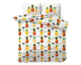 posciel-holenderska-200x220-ananas-ananasy-pineapple-palmy-sleeptime-217