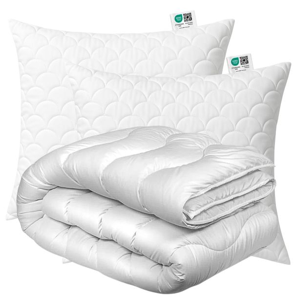 KOŁDRA CAŁOROCZNA 200x220 + 2x PODUSZKA 70x80 KOMPLET PRODUKT POLSKI