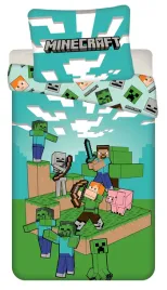 posciel-mlodziezowa-minecraft-160x200-gamer-gra-alex-steve-baby-pig