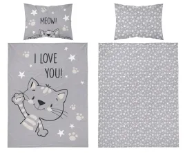 posciel-dziecieca-do-lozeczka-90x120-szara-koteczek-i-love-you-4992b
