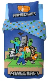 posciel-mlodziezowa-minecraft-140x200-gamer-gra-alex-steve-baby-pig